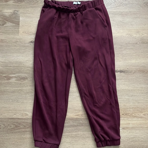 Msch wine coloured joggers size XL - Picture 1 of 2